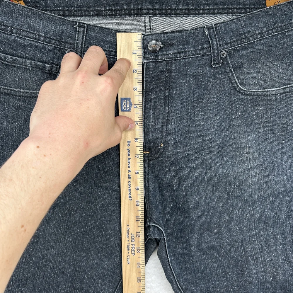 Overhauled Jeans Mens 38x25 Valencia Non Fat Relax Fit Gray Denim Y2K 2000s